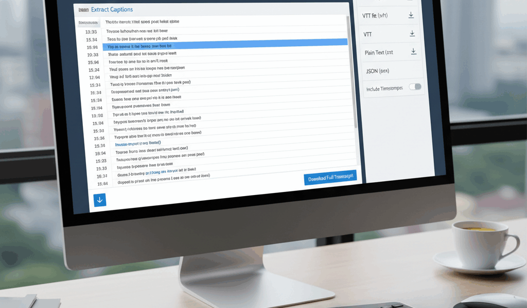 How to Download YouTube Video Transcripts