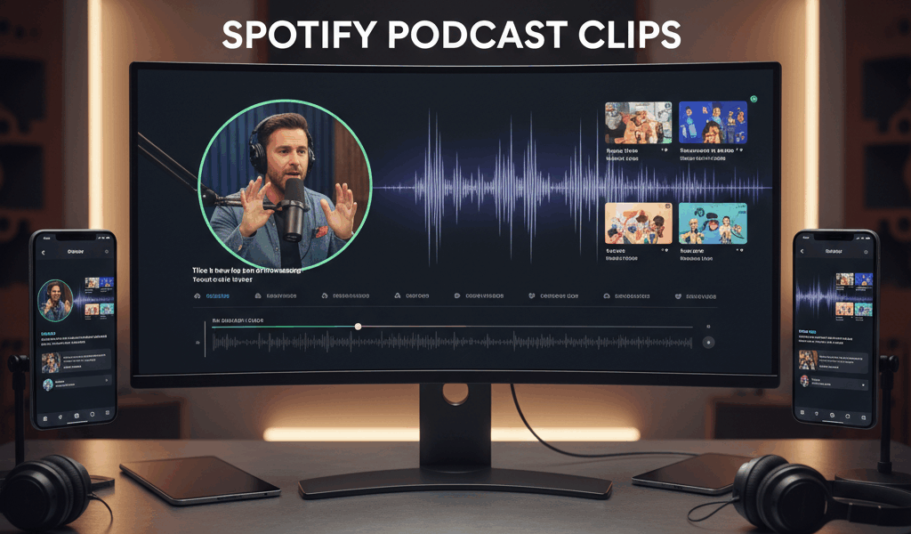 Spotify Launches Video Clips for Podcasters