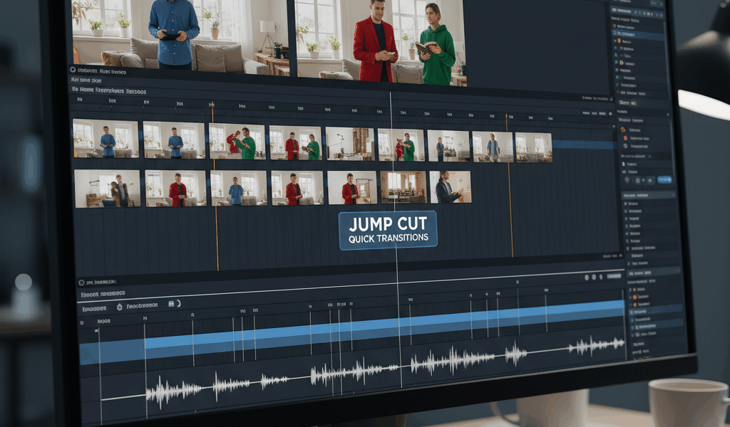 Using Jump Cuts in Video Editing