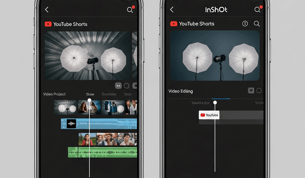 Professional photograph related to: CapCut vs InShot for YouTube Shorts — Which to Pick. High qualit